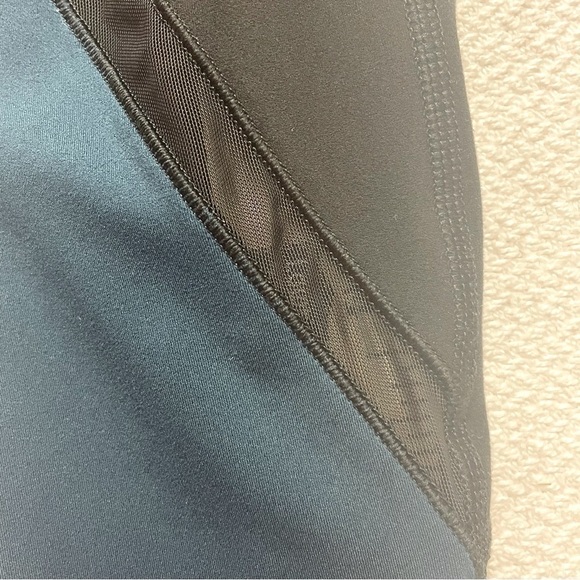 Athleta Leggings Mesh Sheer Blue and Black Women’s Size Small - Picture 5 of 12